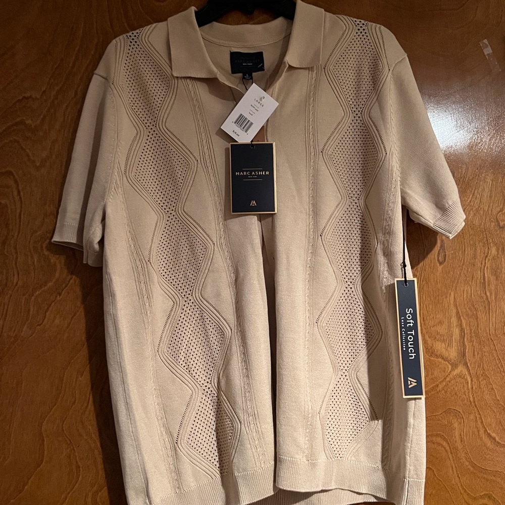 Marc Anthony Men's Soft Touch Tan Polo Shirt